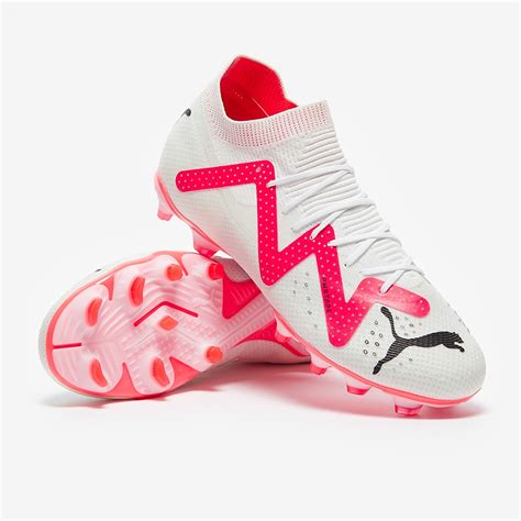 puma white and pink cleats